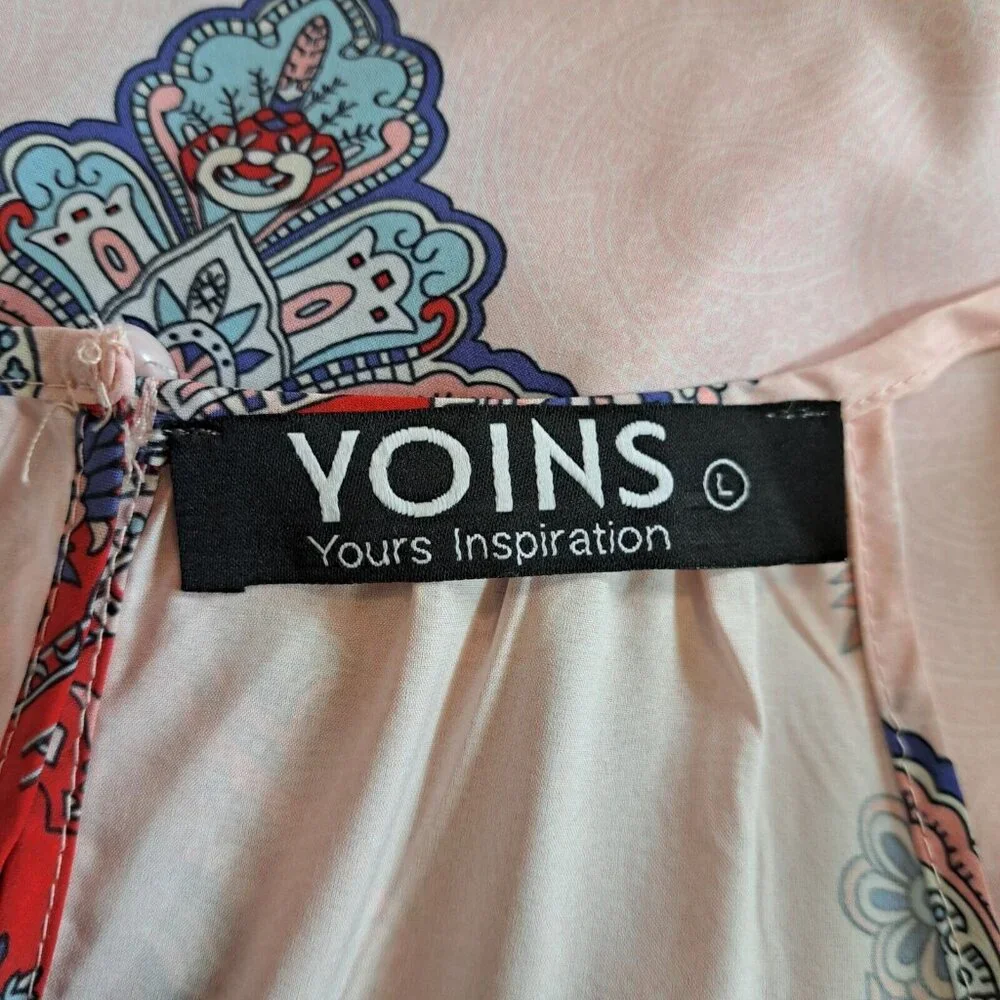 Yoins Paisley Print Halter Top Size Large